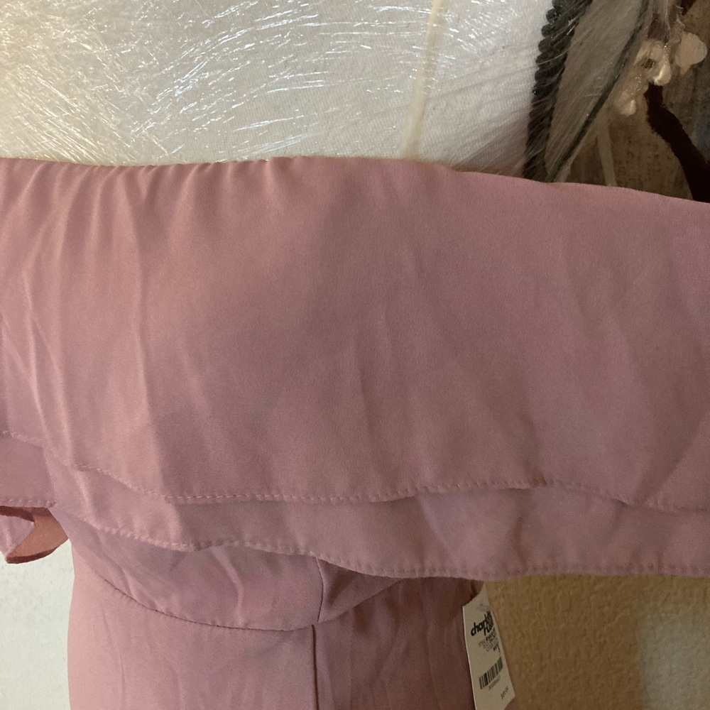 Pink off the Shoulder Formal Dress - Picture 5 of 8